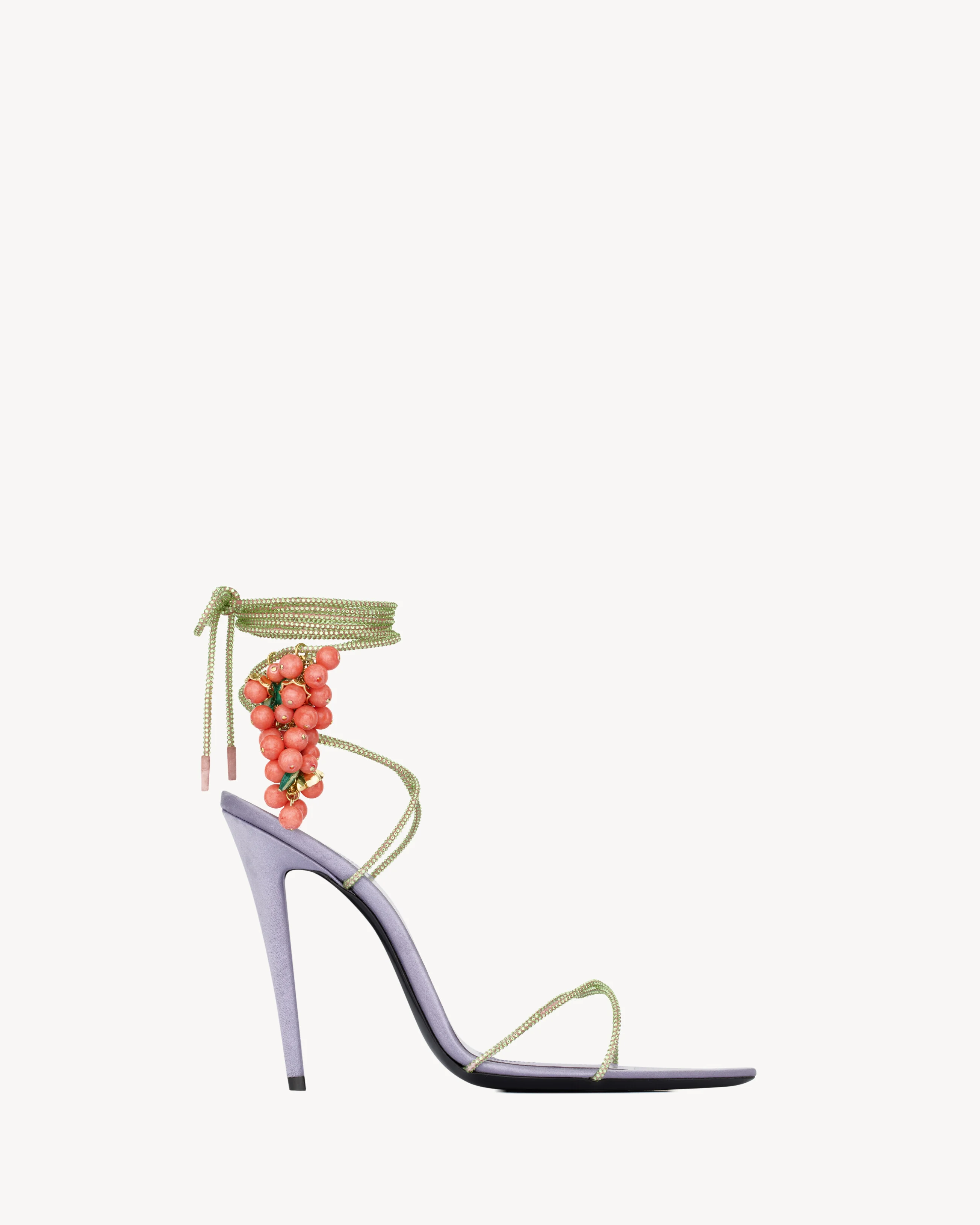 MON CHÉRI SANDALS IN SUEDE AND RHINESTONES - 1