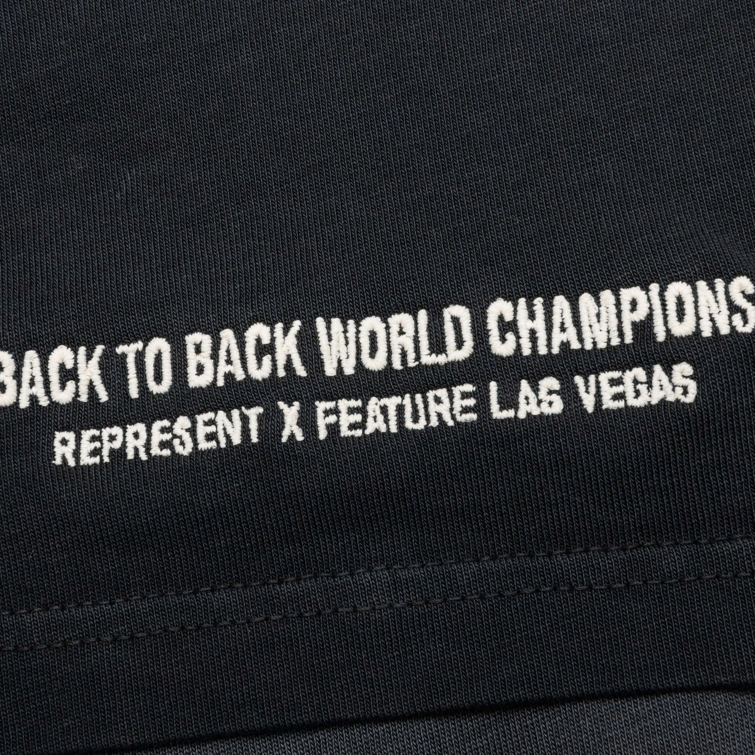FEATURE X REPRESENT CHAMPION RINGS T-SHIRT - STAINED BLACK - 7