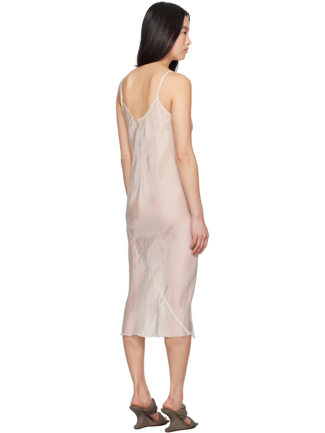 Off-White Hollywood Slip Midi Dress - 3
