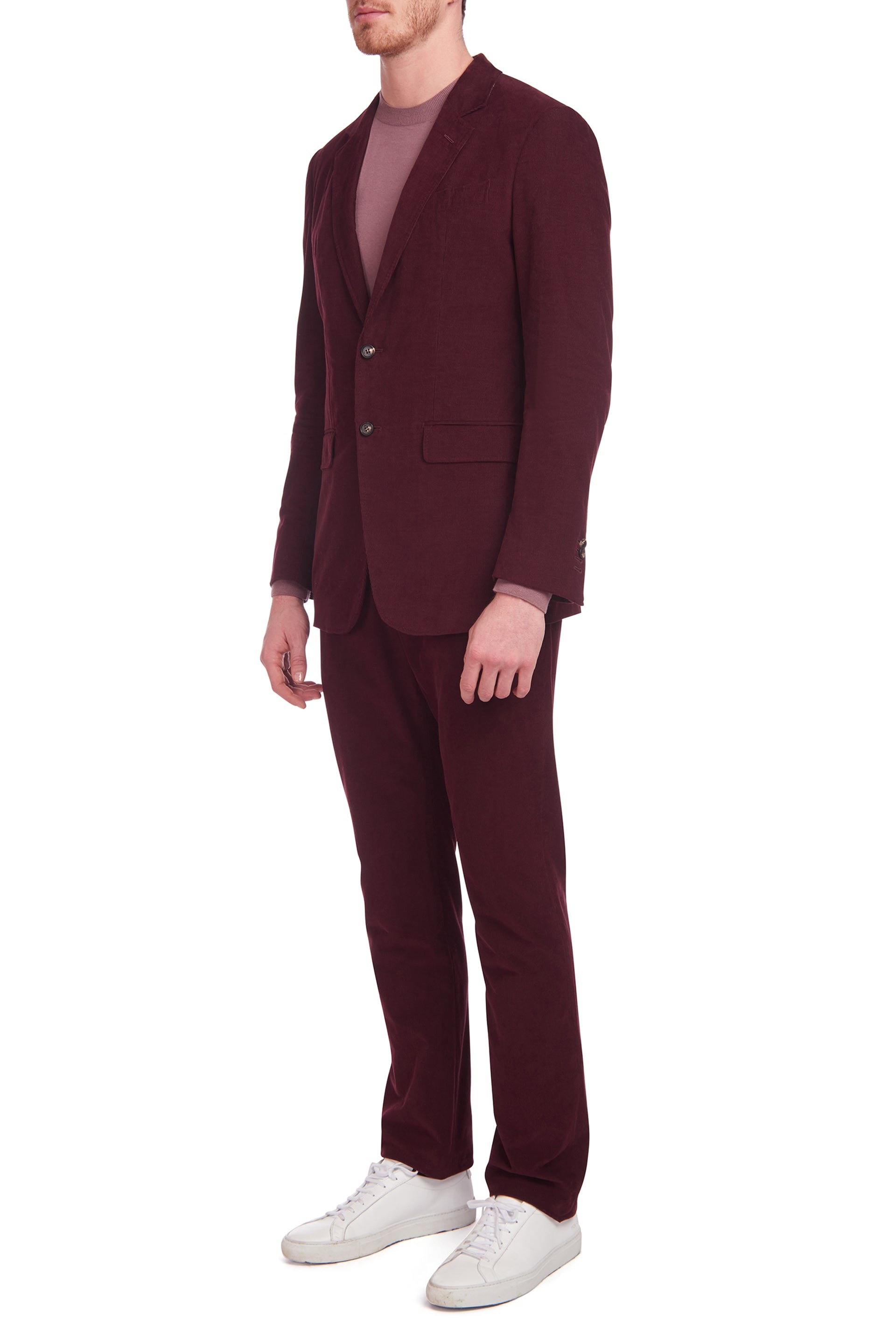 Irving Jacket in Prune Corduroy - 3