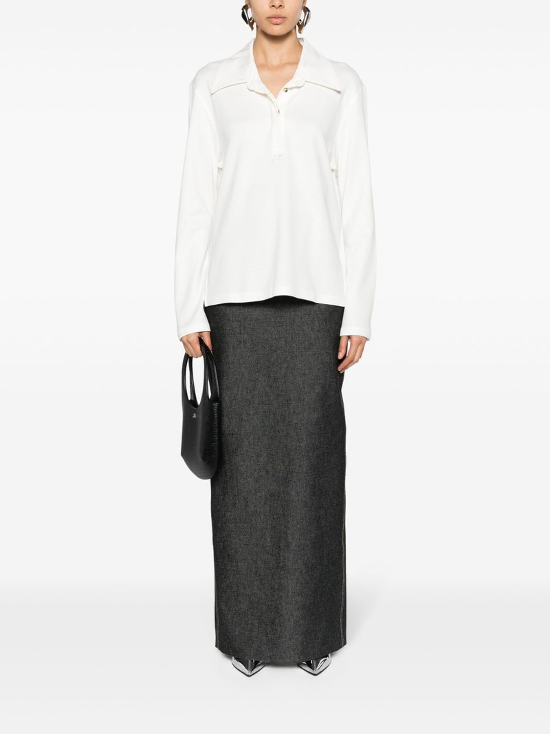 courrèges piqué cotton polo shirt outlook