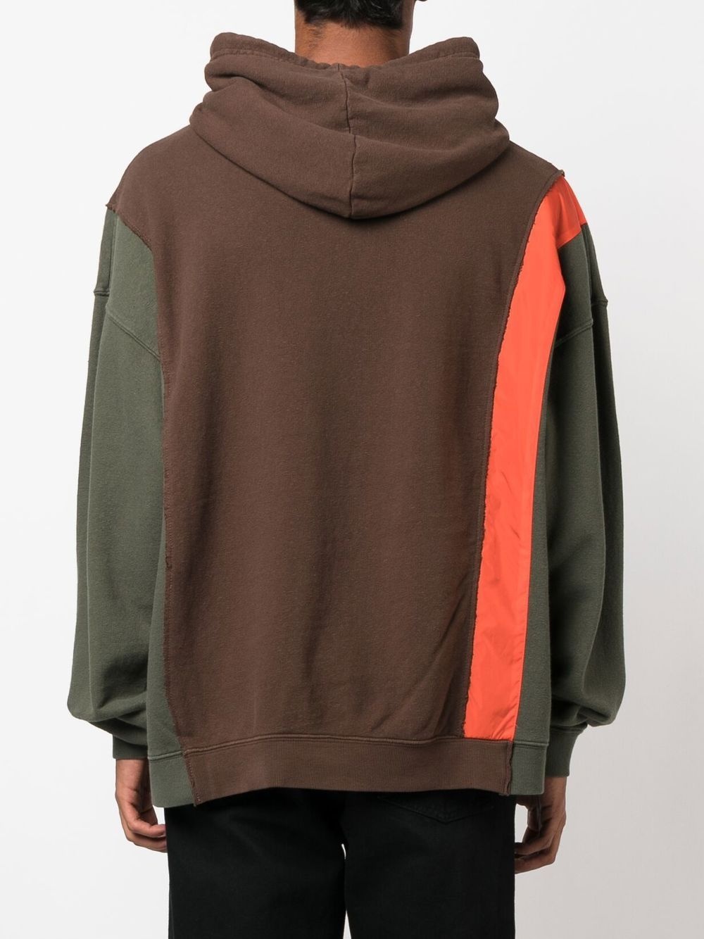 colour-blocked logo-print hoodie - 4