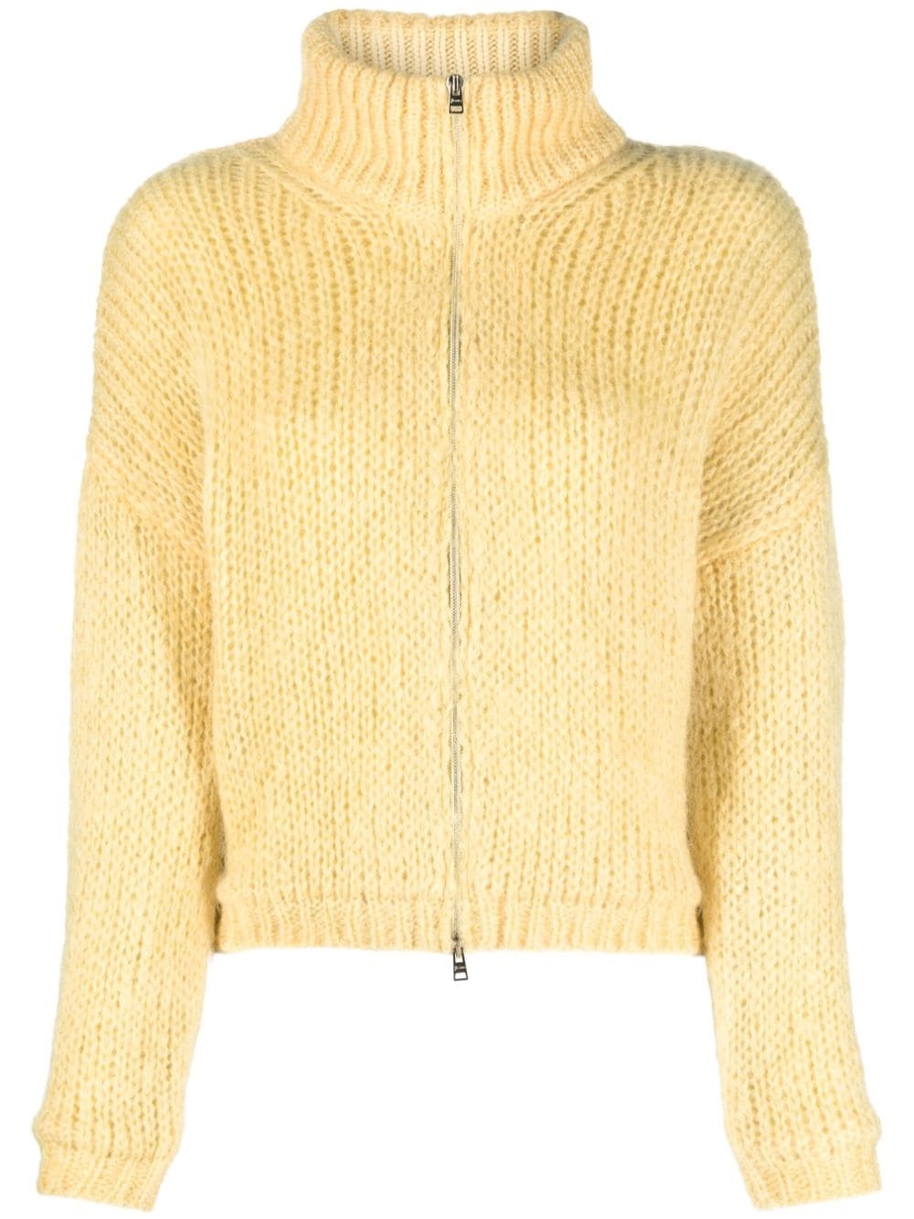 mohair-blend cardigan - 1