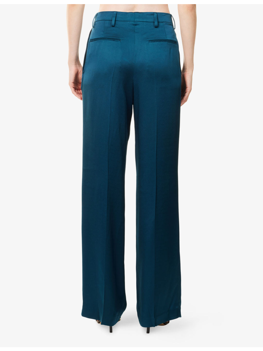 Portias Wide-Leg Crepe Trousers - 4