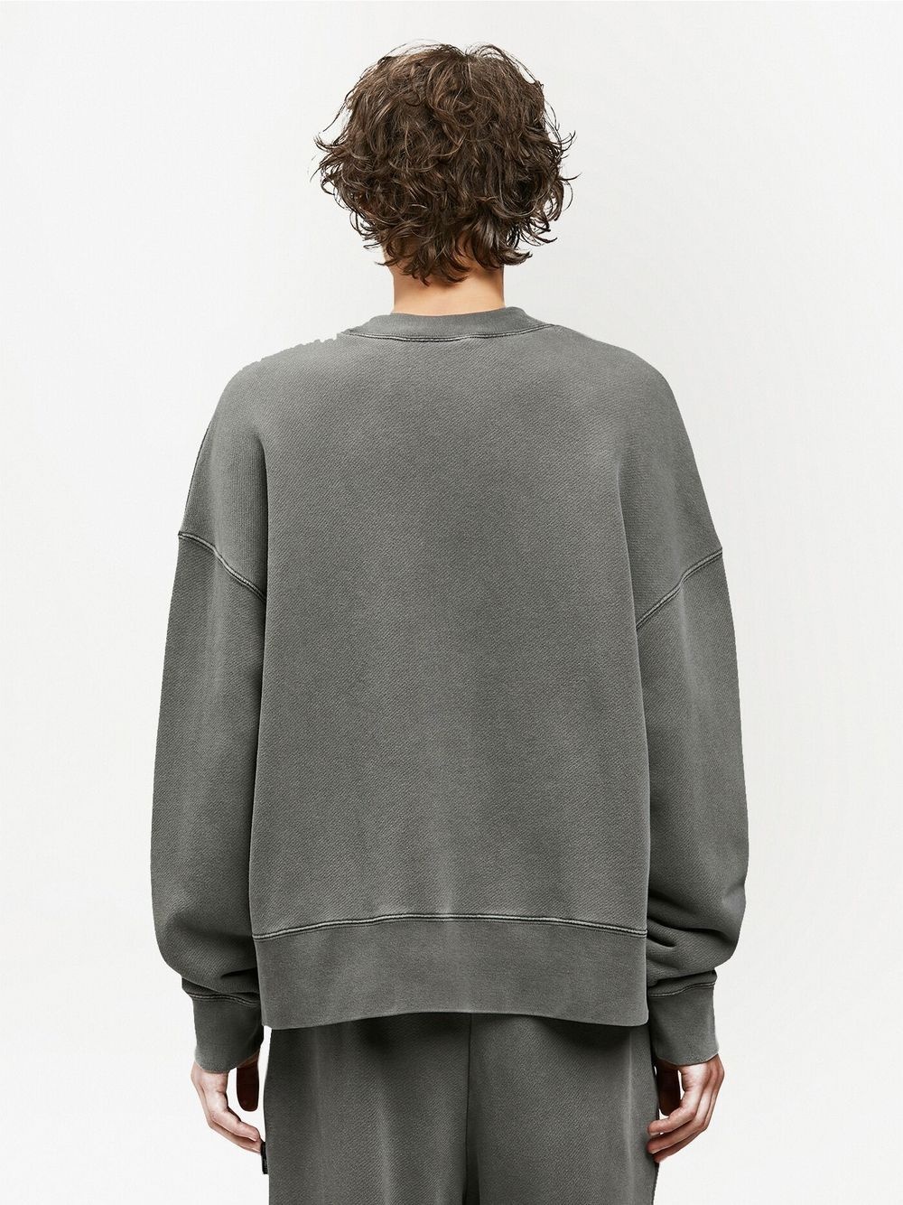 logo-print cotton sweatshirt - 4