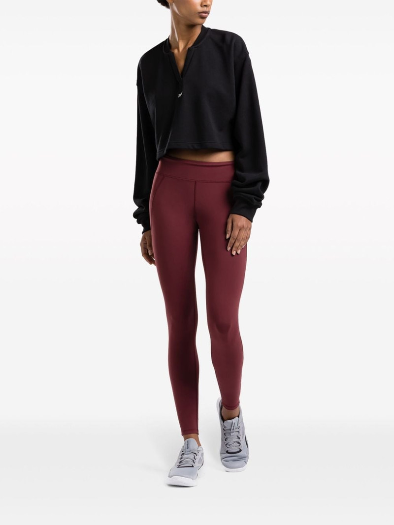 Reebok logo-embroidered V-neck sweatshirt outlook