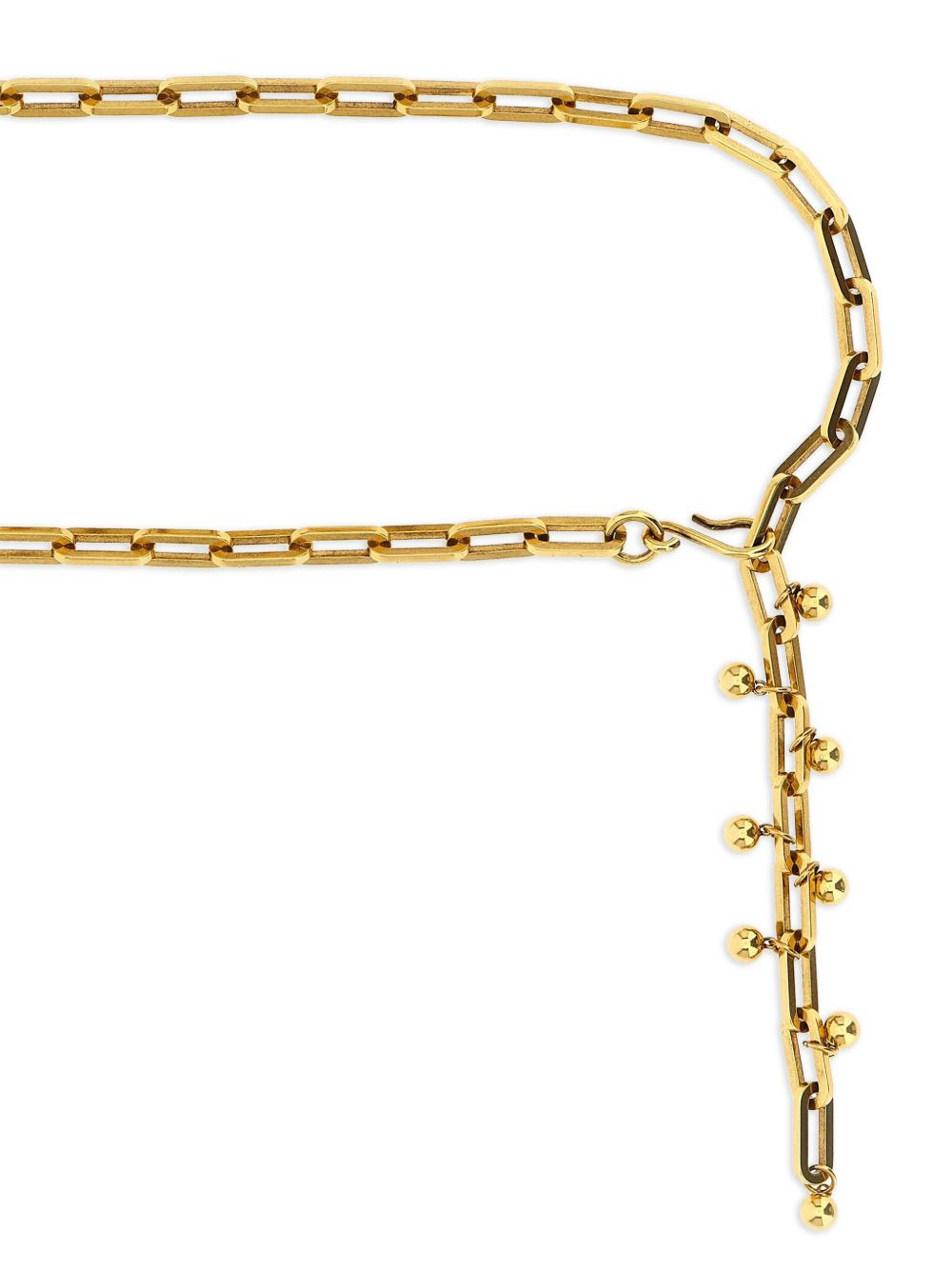 chain beaded-detail belt - 3