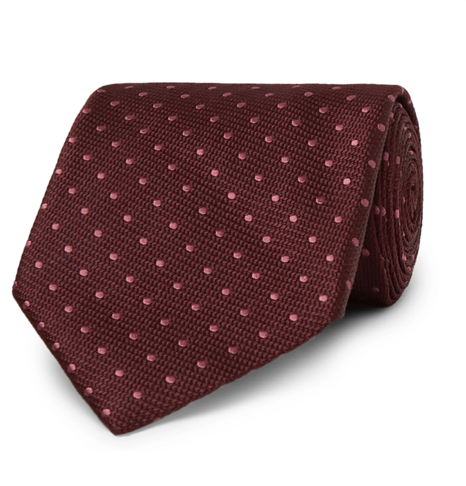 8cm Polka-Dot Silk-Jacquard Tie - 1