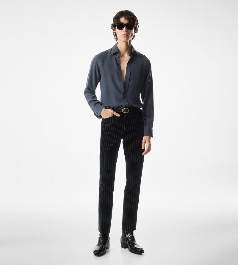 TOM FORD WASHED SILK TWILL SLIM FIT SHIRT outlook