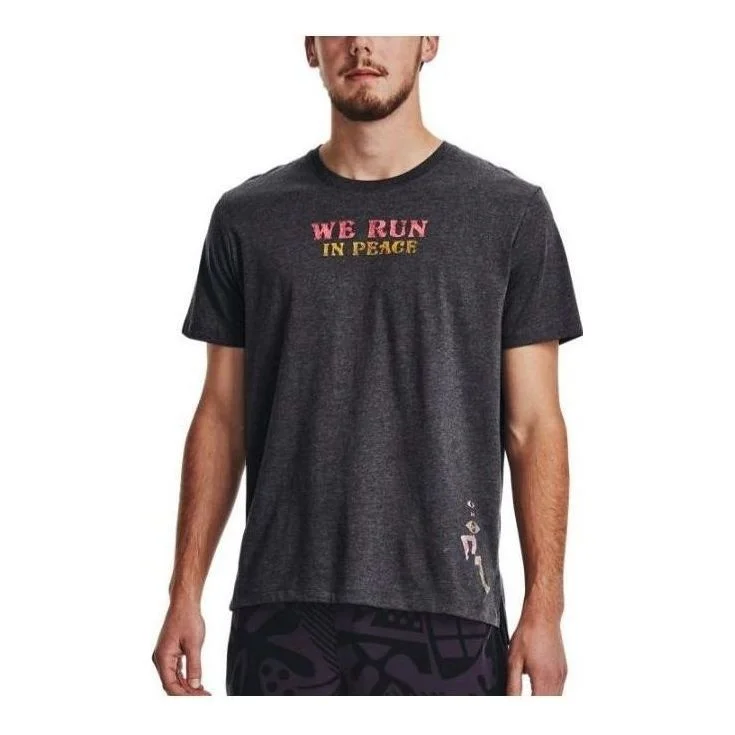 Under Armour We Run In Peace T-shirt 'Washed Black' 1376986-001 - 1