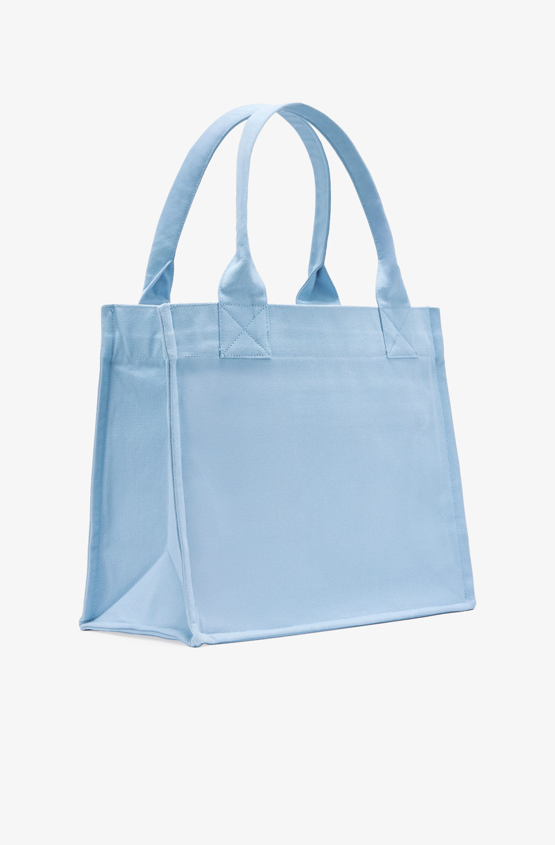 GANNI BLUE LARGE ANIMAL PRINT TOTE outlook