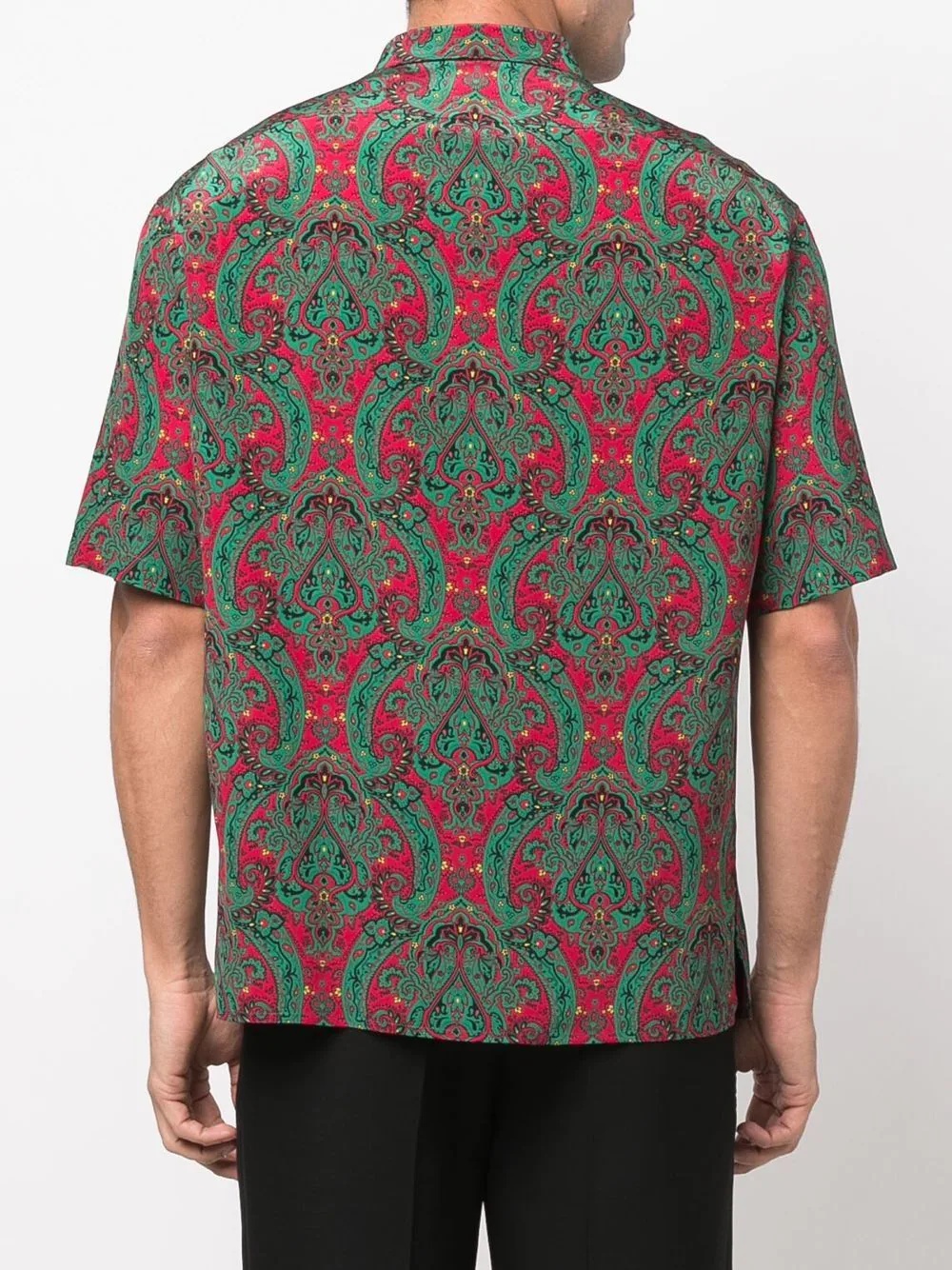 paisley-print short-sleeved shirt - 4