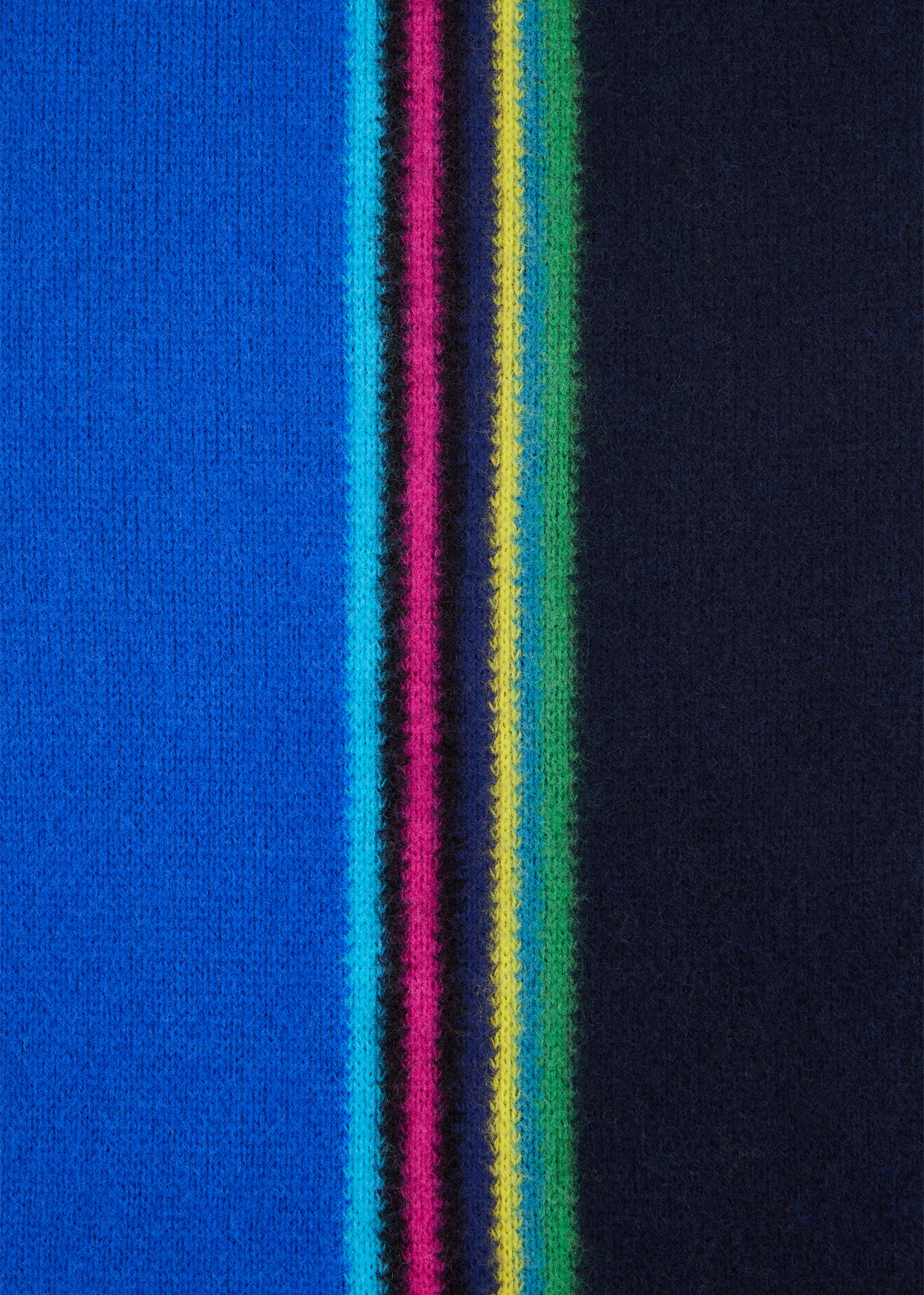 Blue Reversible 'Sports Stripe' Scarf - 3