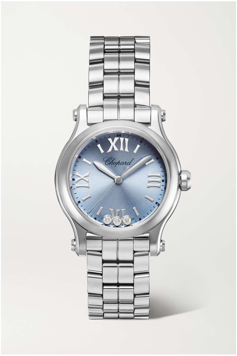 Happy Sport 30mm stainless steel and diamond watch - 1