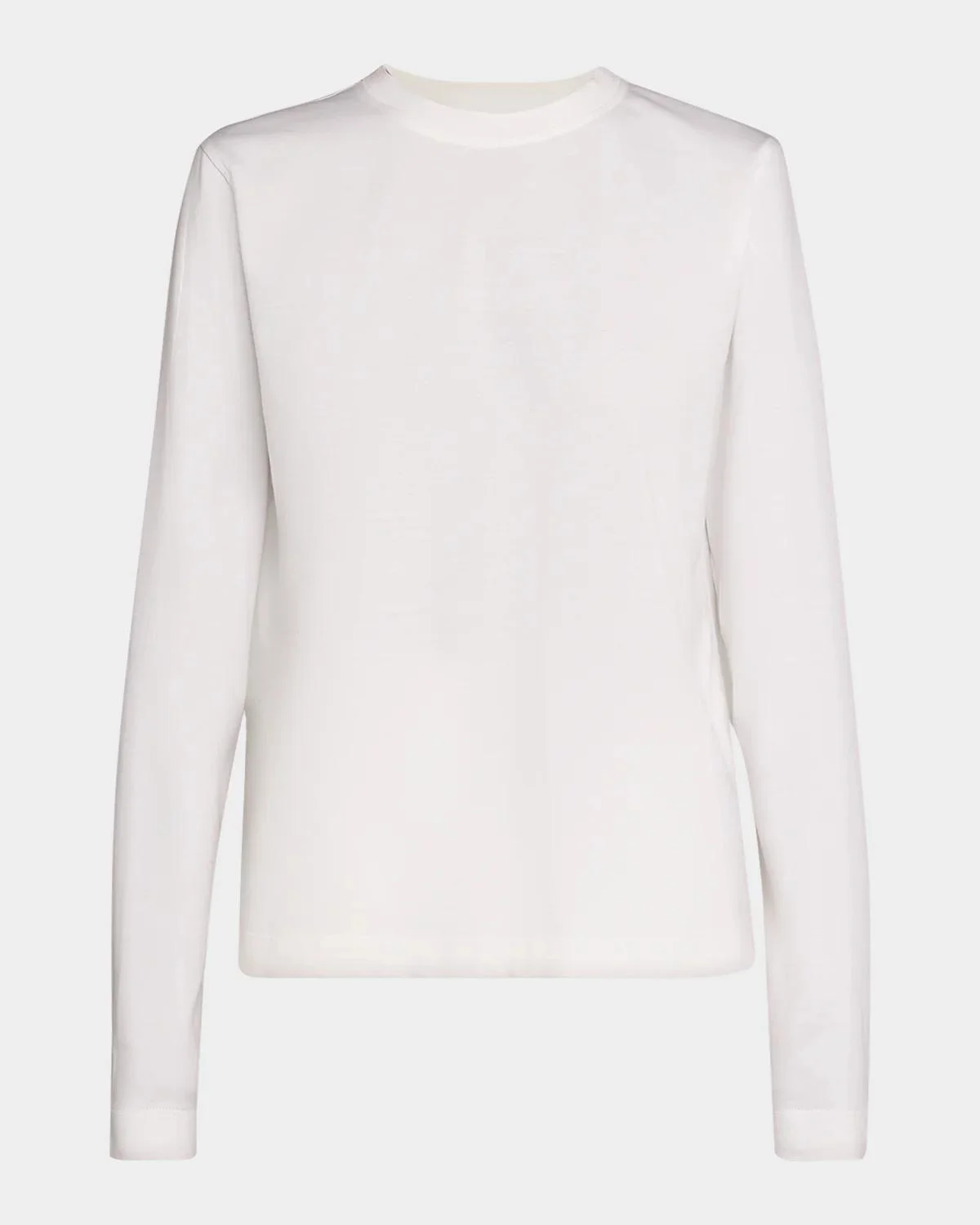 Long-Sleeve Monili Crewneck Cotton T-Shirt - 1