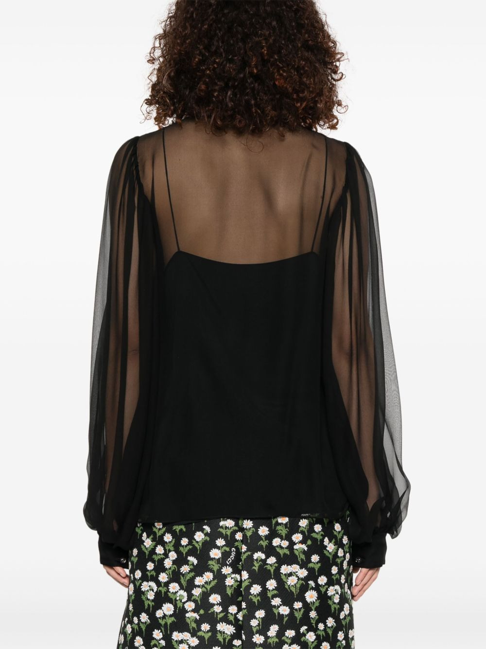 Gucci Women Silk Chiffon Shirt - 4