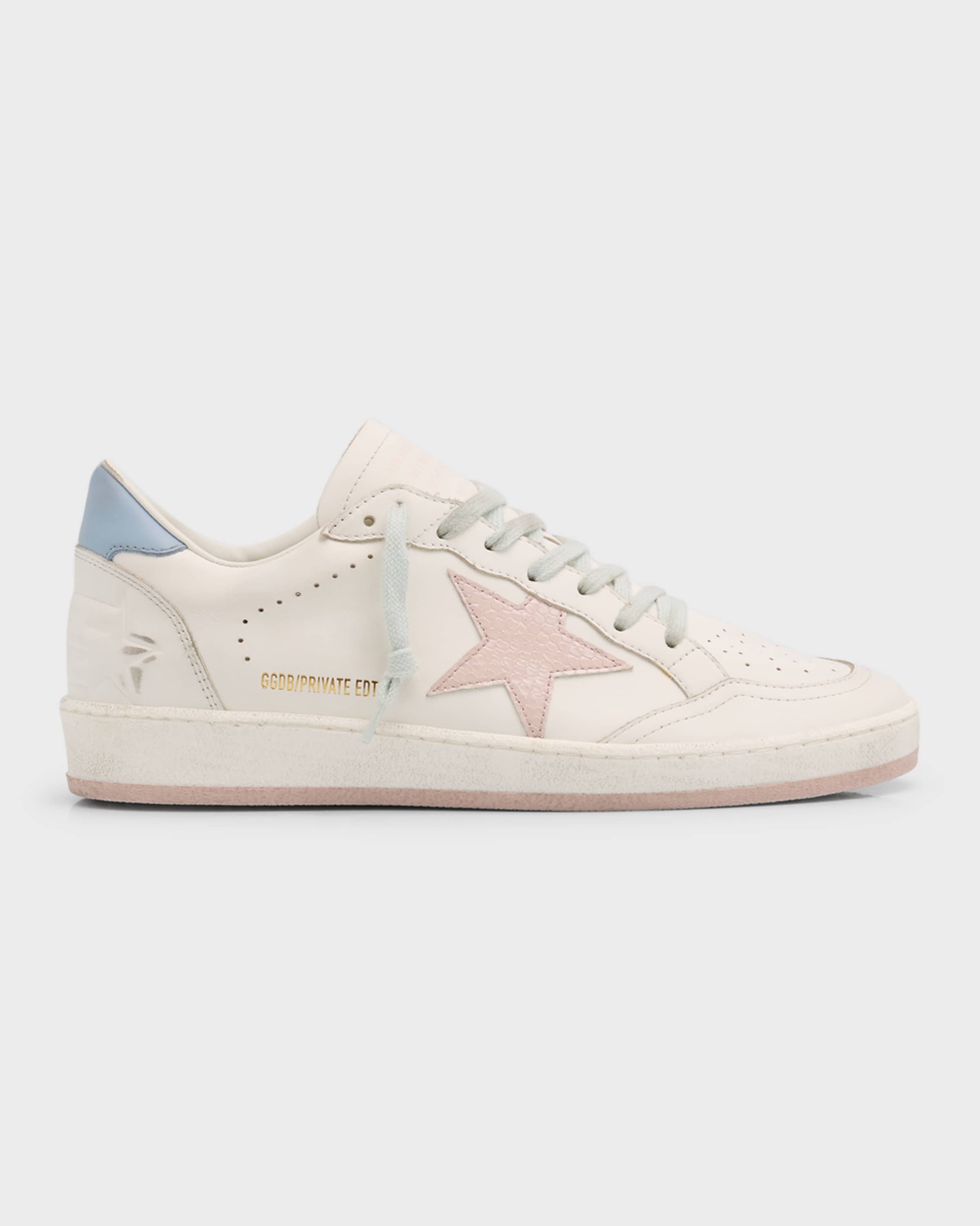 Ballstar Mixed Leather Low-Top Sneakers - 1