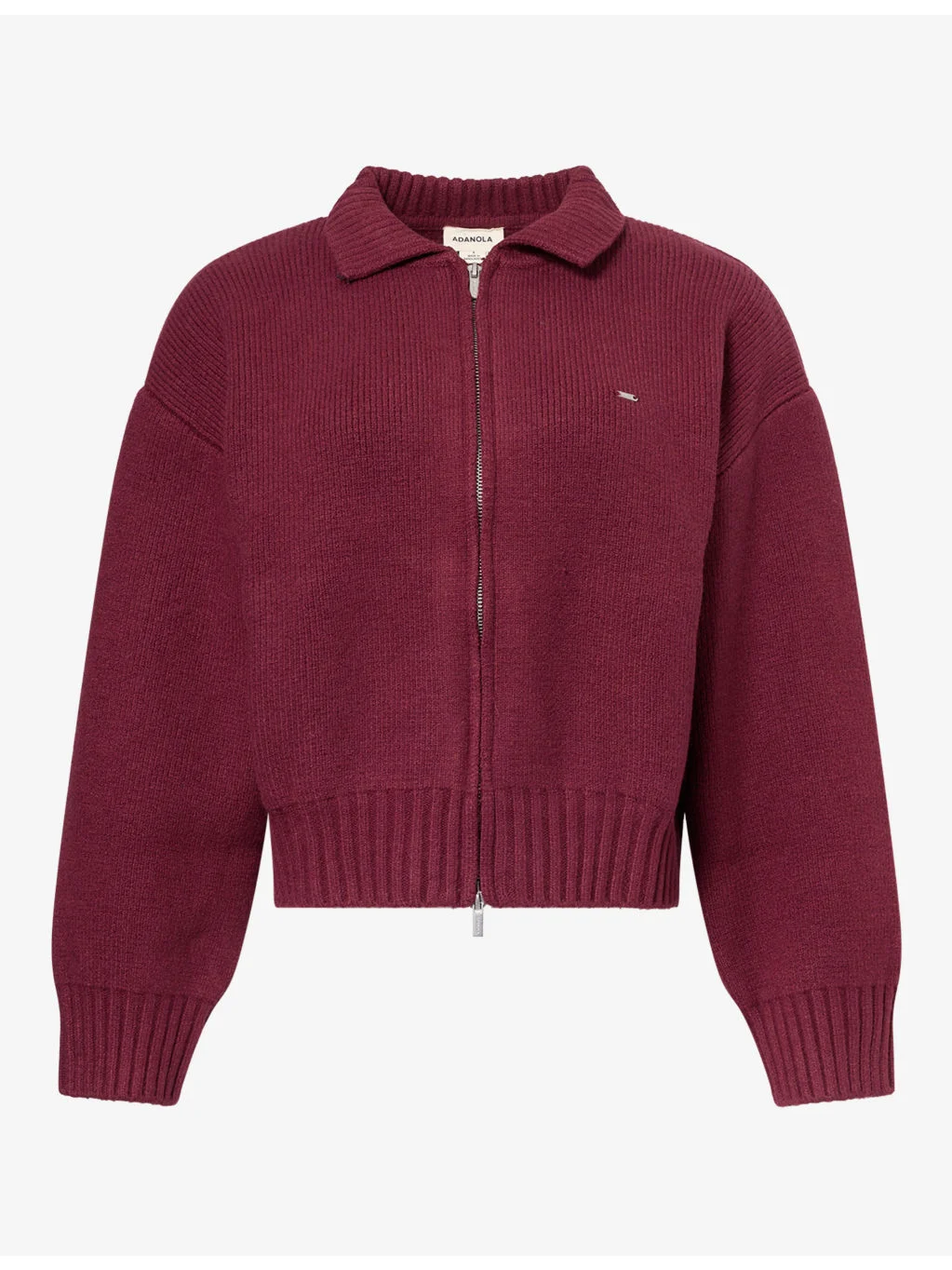 Logo-Embroidered Collared Cotton-Knit Bomber Jacket - 1