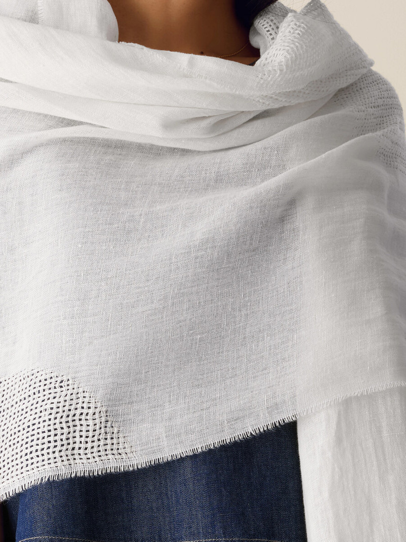 Organic Linen Circles Scarf 4