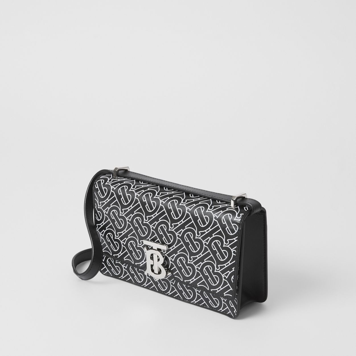 Monogram Print Leather Low Robin Bag - 4