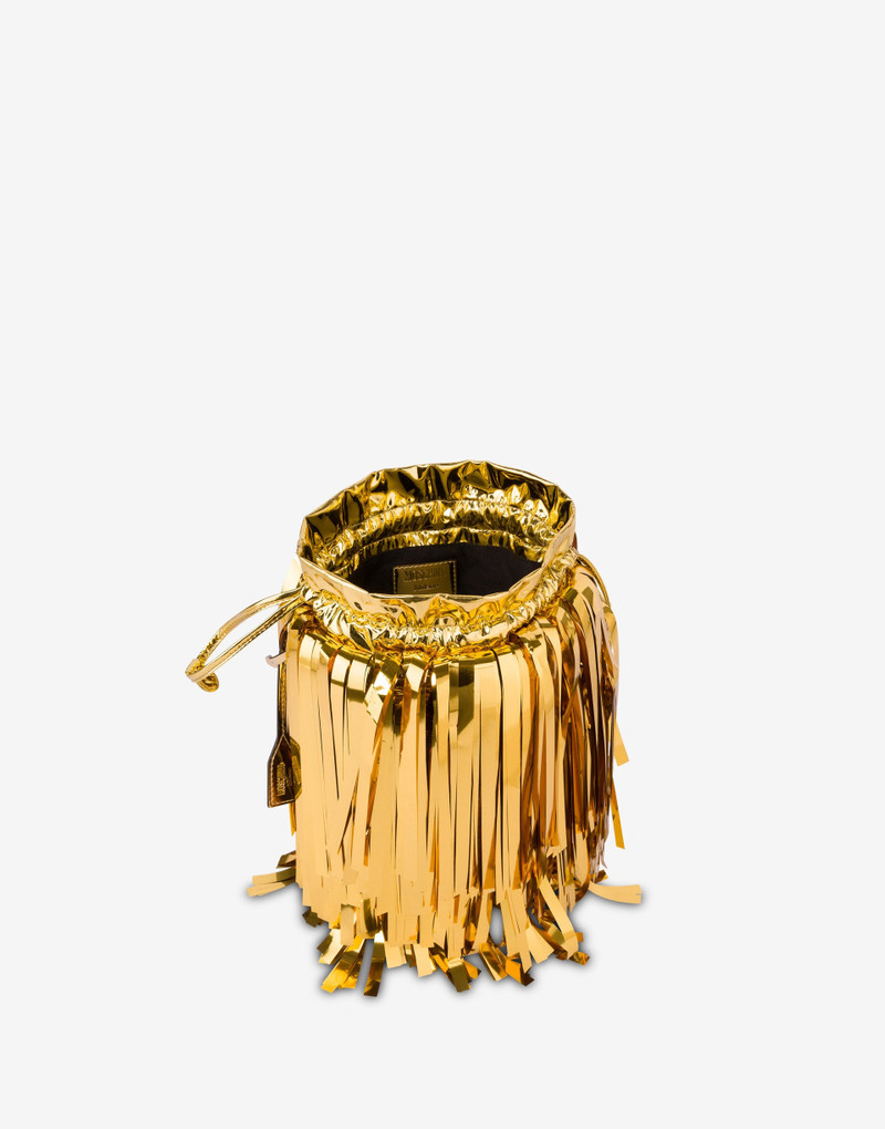 Moschino MIRROR EFFECT BUCKET BAG outlook