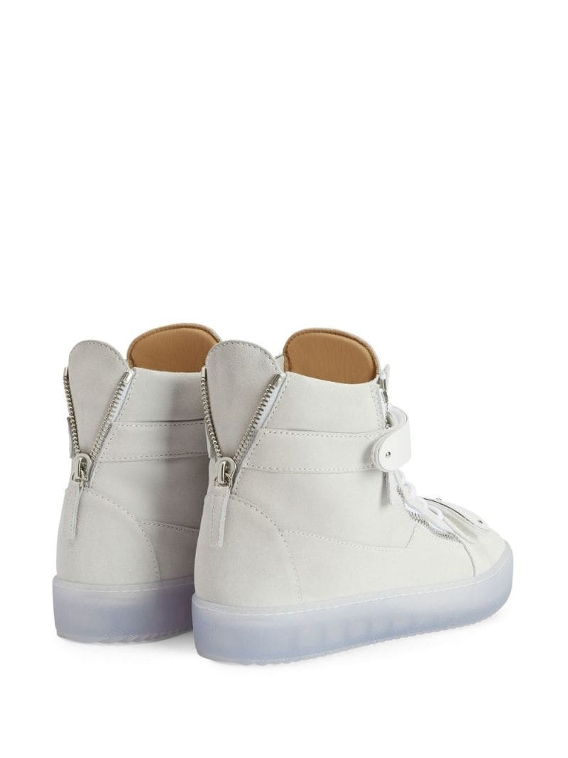 Giuseppe Zanotti zip-details high-top sneakers | farfetch