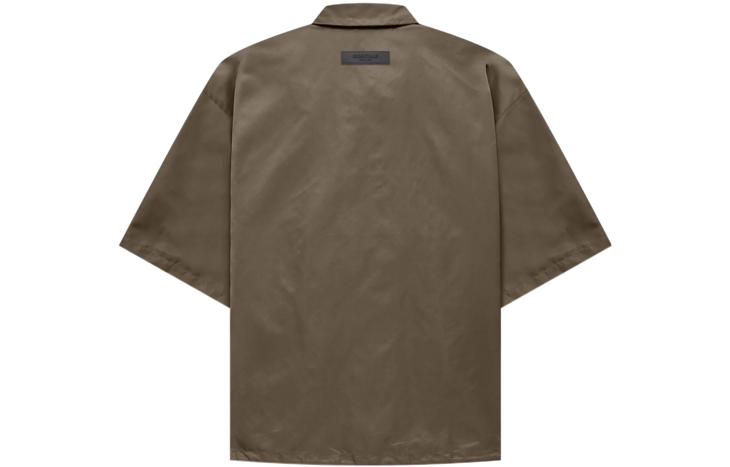 Fear of God Essentials FW22 Ss Nylon Shirt 'Wood' FOG-FW22-746 - 2