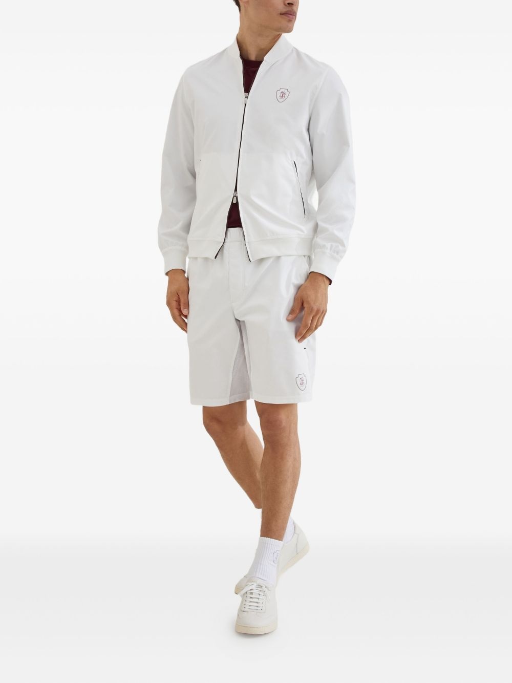 elastic-waist panelled shorts - 2