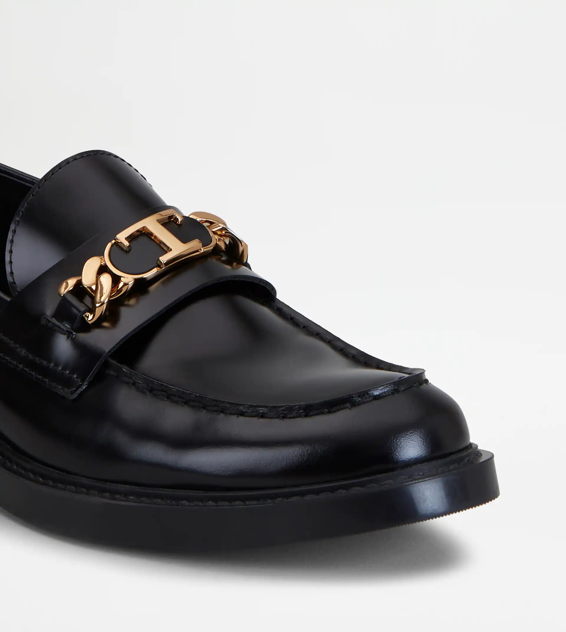 LOAFERS IN LEATHER - BLACK - 8