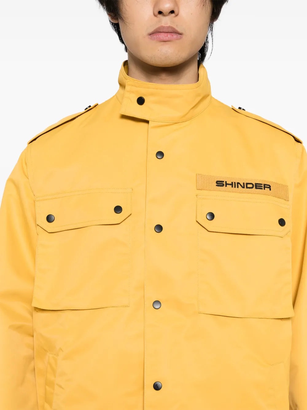 LOGO-PRINT NYLON JACKET - 4