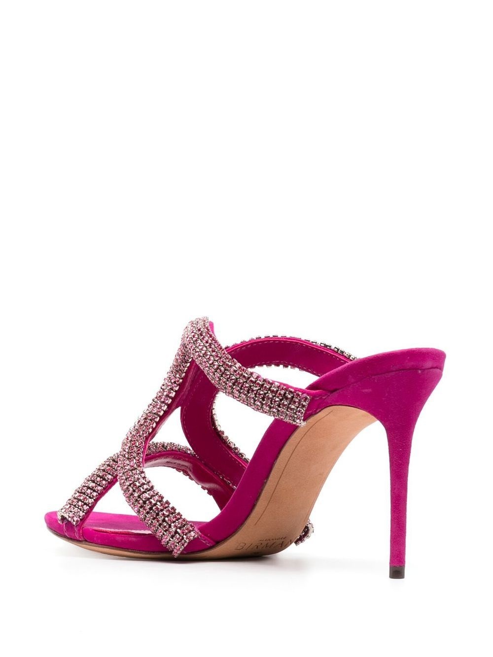 crystal-embellished 85mm mules - 3