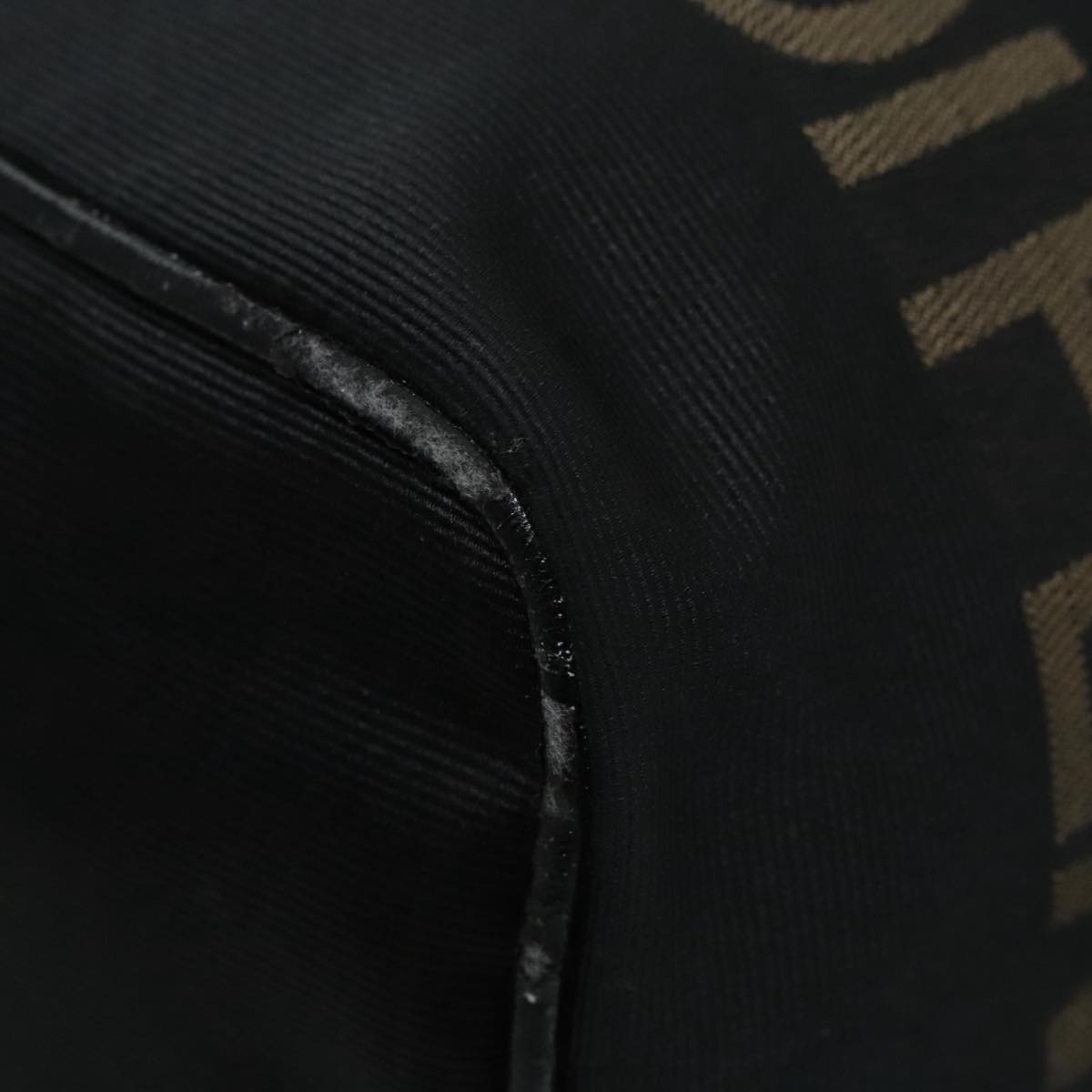 FENDI Hand Bag Nylon Black - 16