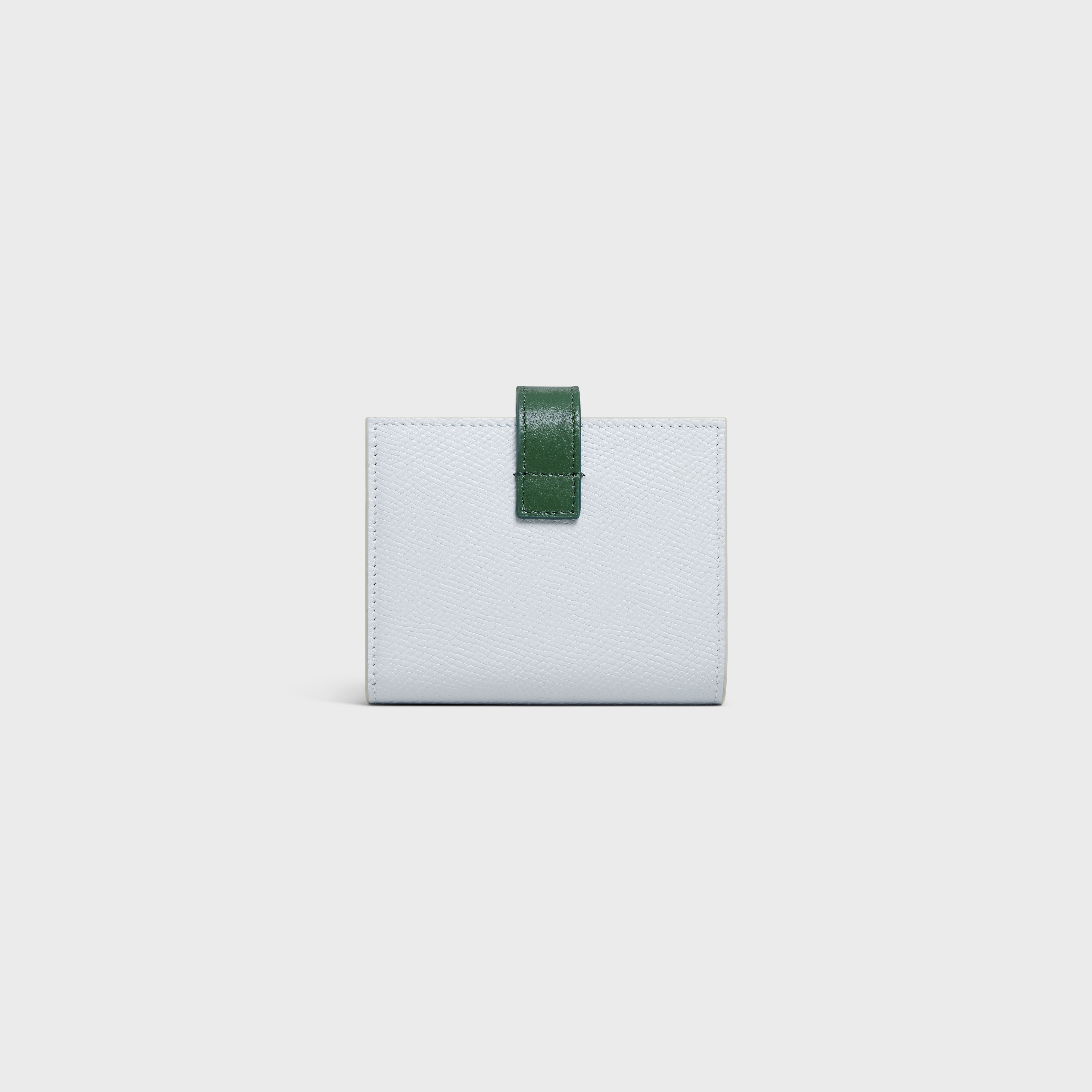 Small Strap Wallet in Bicolour Grained Calfskin - 3