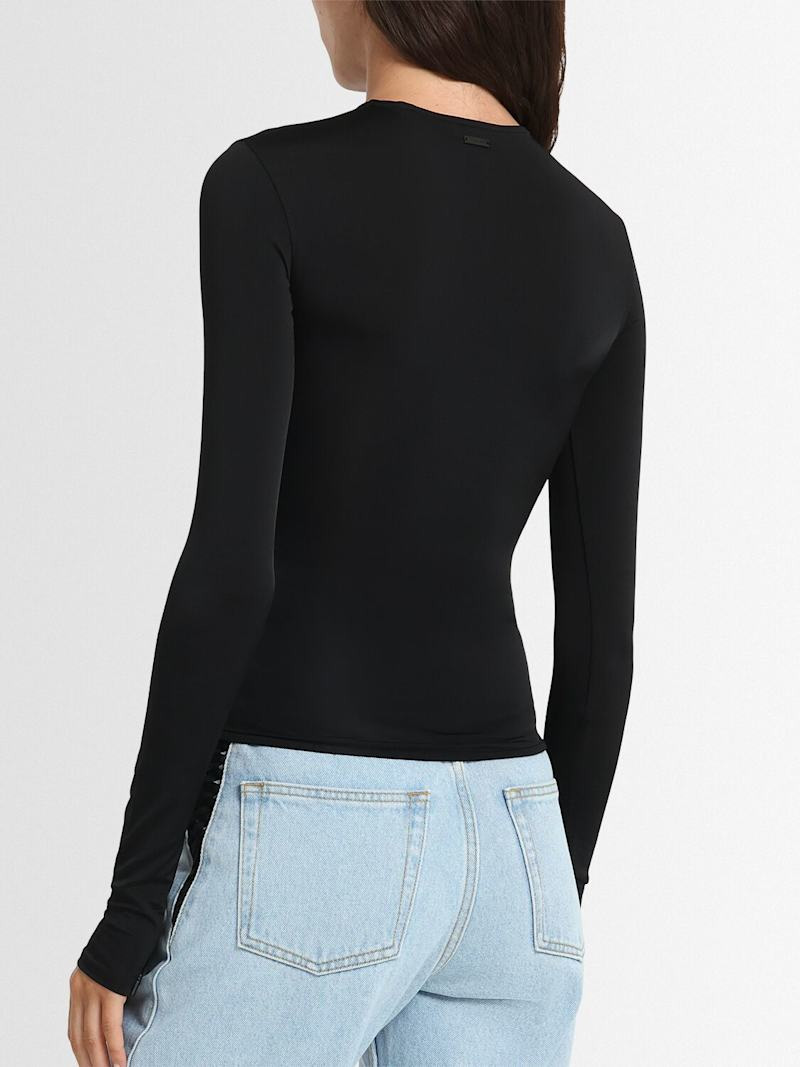 Light shiny jersey corset top - 3