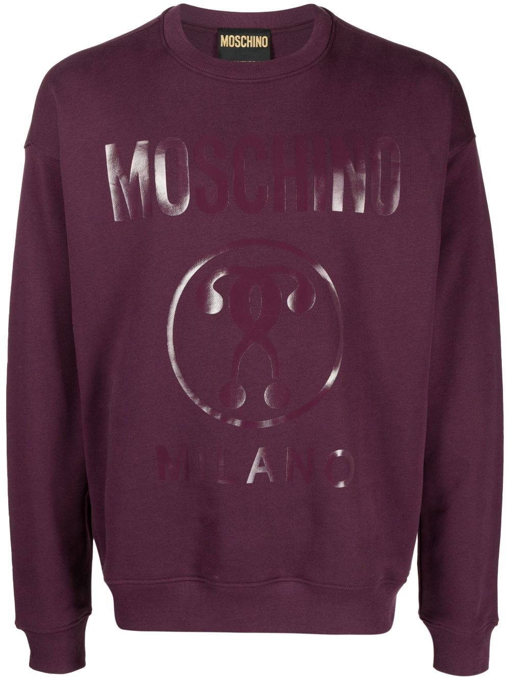 logo-print organic cotton sweatshirt - 1