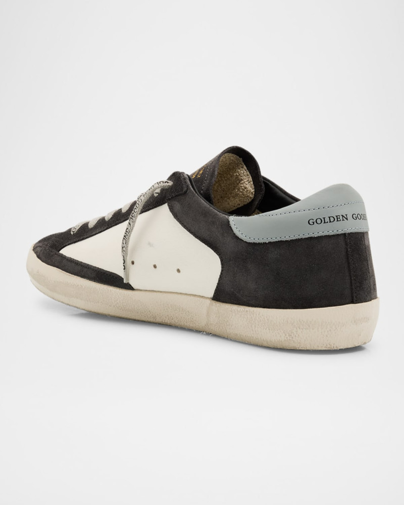 Men's Super-Star Leather and Suede Low-Top Sneakers 4