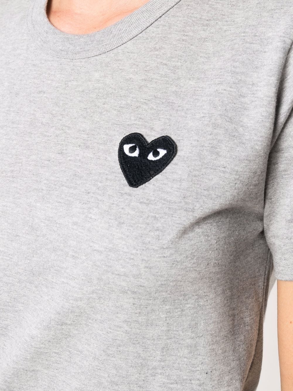 heart-motif cotton T-shirt - 5