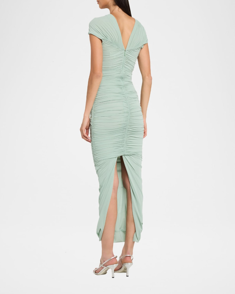 Nasha Cutout Ruched Bodycon Maxi Dress 3