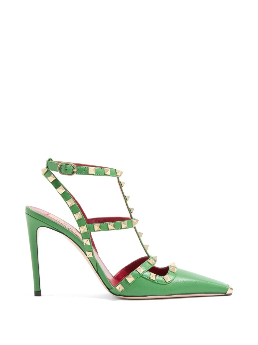 Rockstud leather pumps - 1