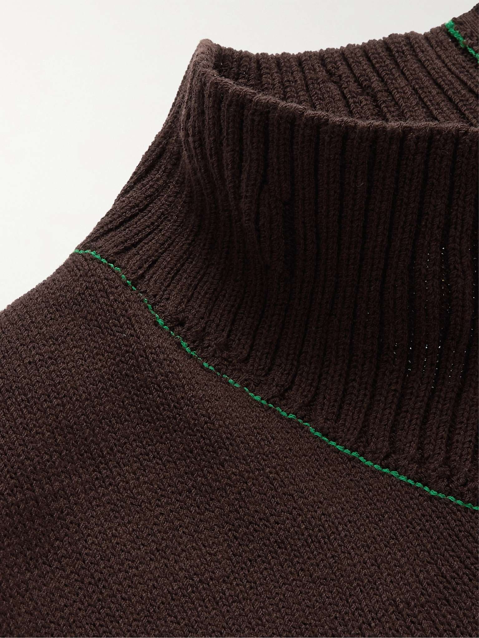 Slim-Fit Ribbed Wool Rollneck Sweater - 5