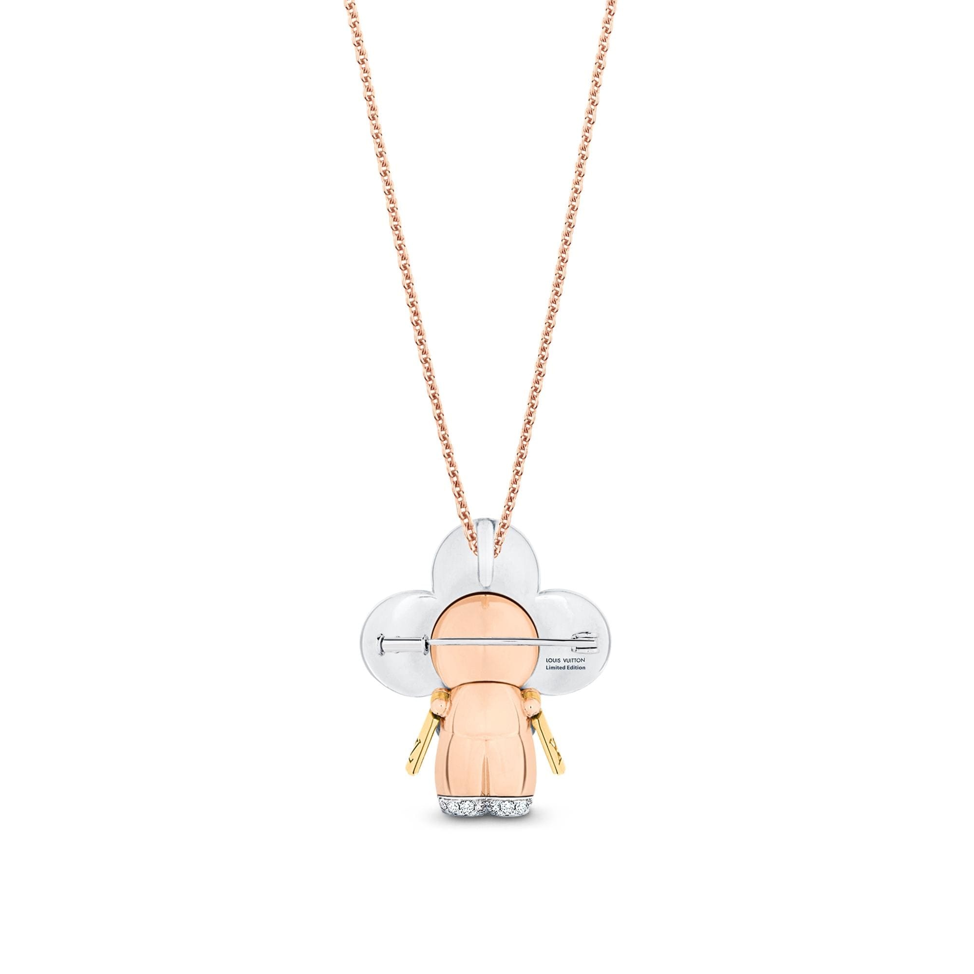 Vivienne Rainbow Pendant, 3 Golds, Diamonds & Colored Gemstones - 5