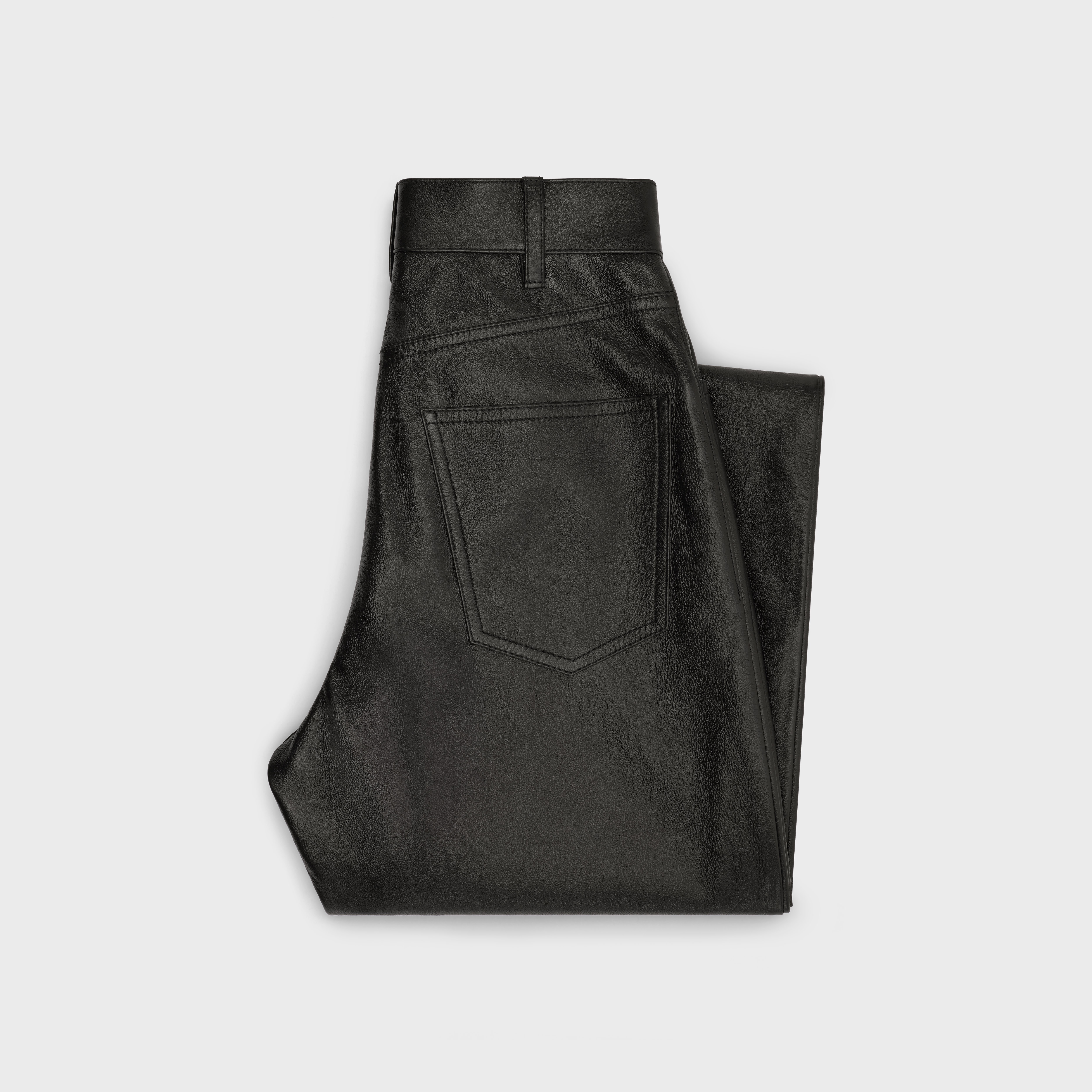 MARGARET JEANS IN LAMBSKIN LEATHER - 2