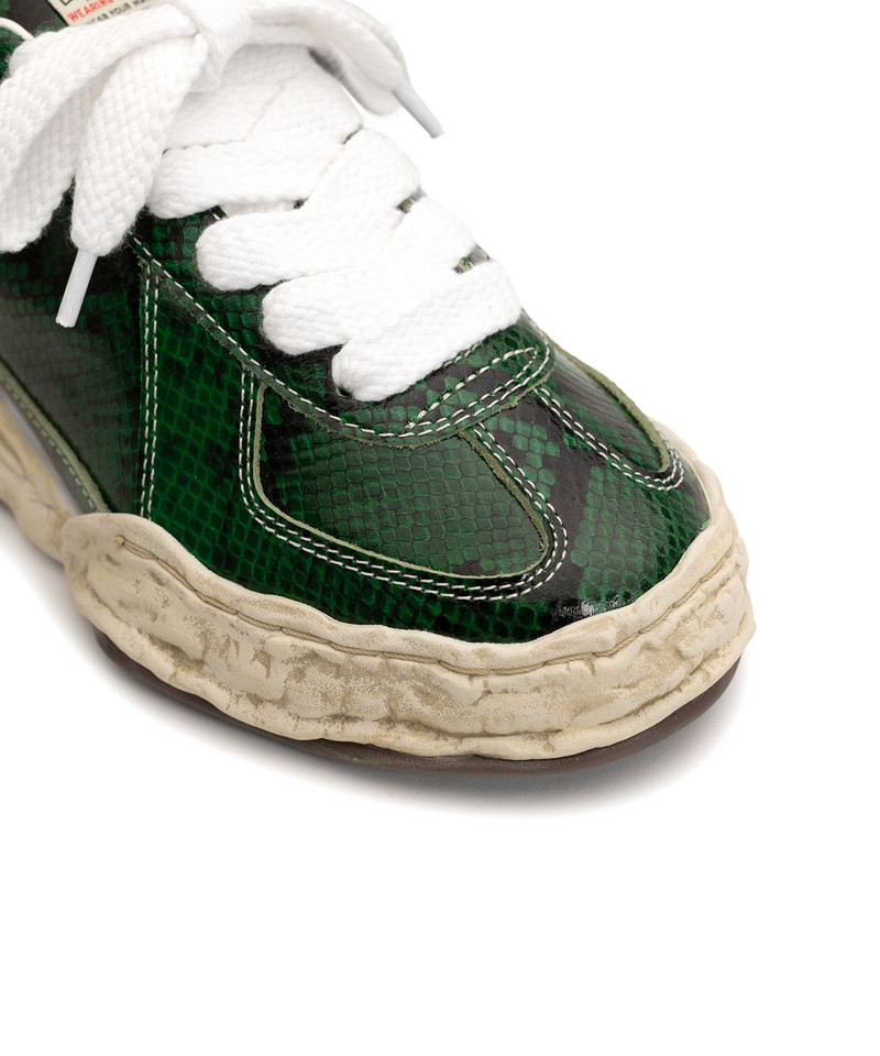 "HERBIE" OG Sole Python Printed Leather Low-top Sneaker 25