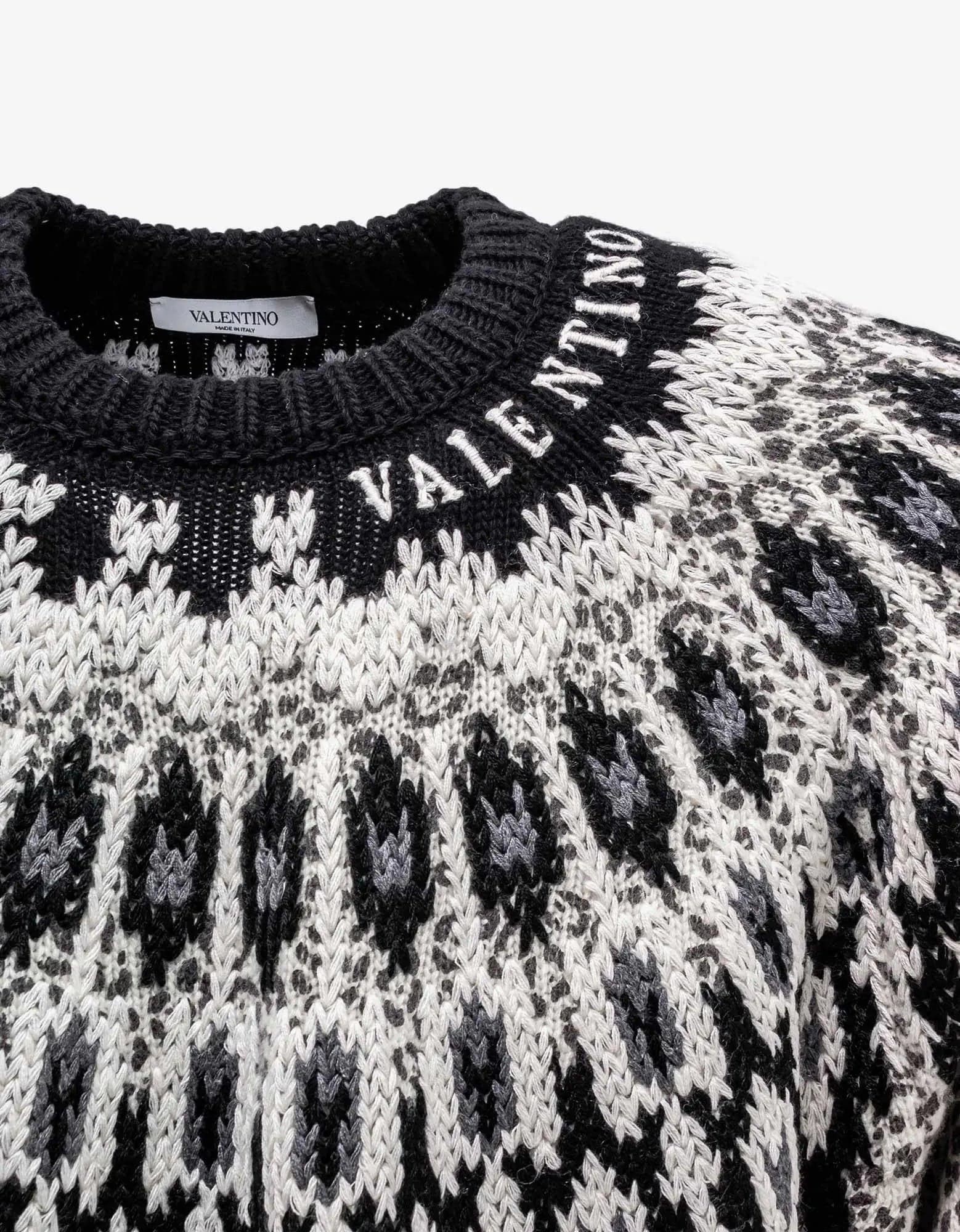 Valentino Animalier Graphic Wool Sweater - 5