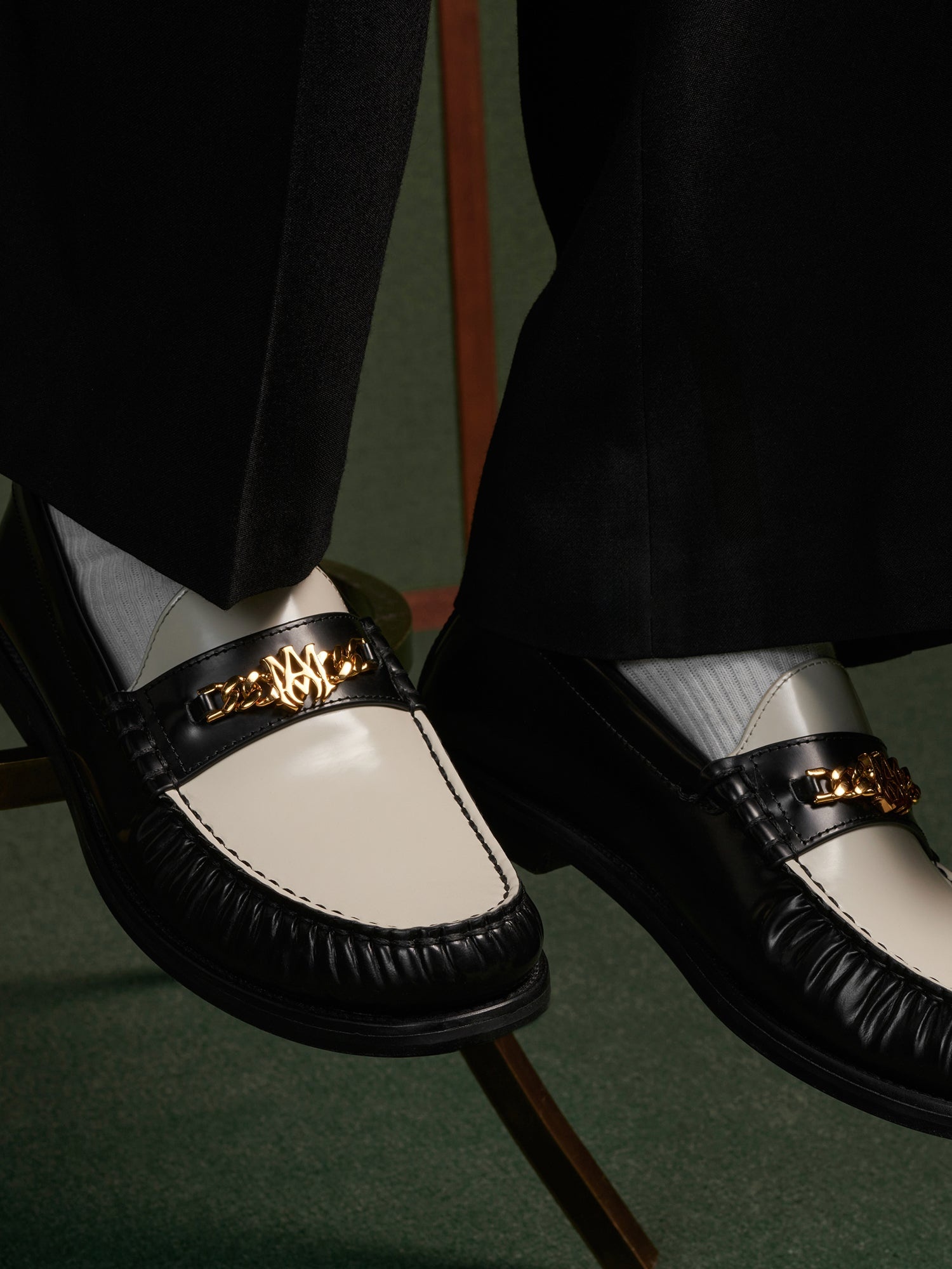 TWO TONE MA CHAIN LOAFER - 2
