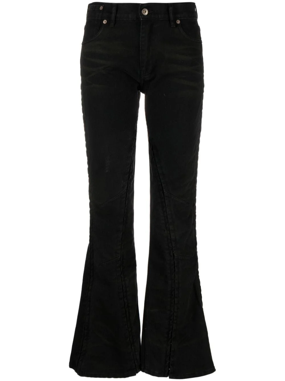 adjustable flared jeans - 1