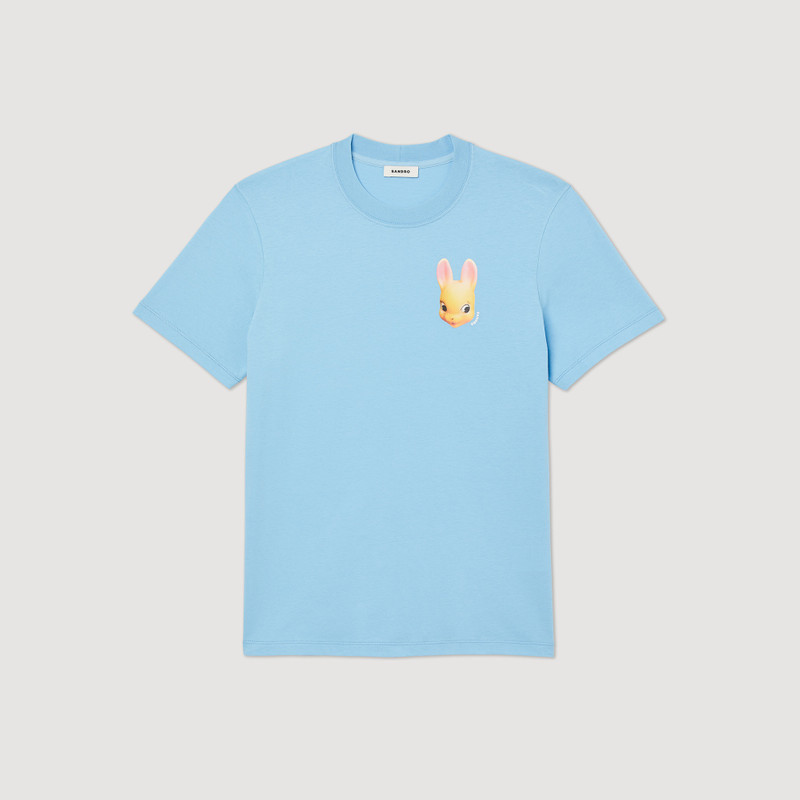 Rabbit print T-shirt 1