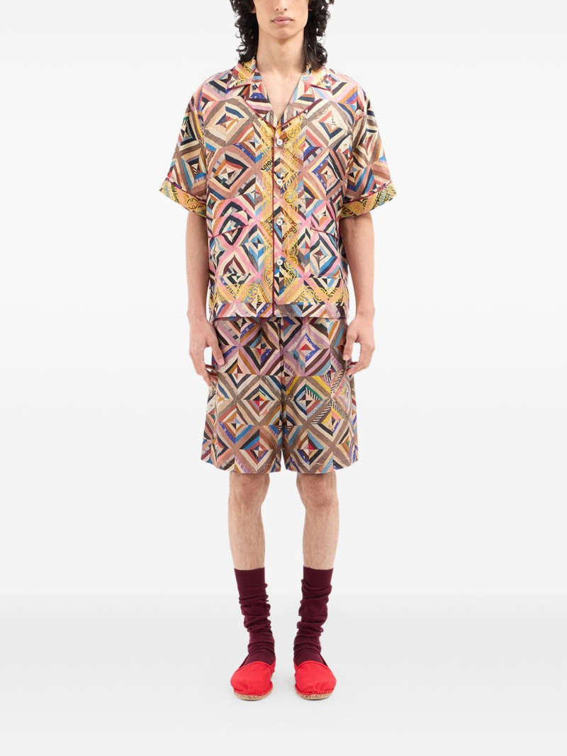 mosaic-pattern short-sleeve shirt 3