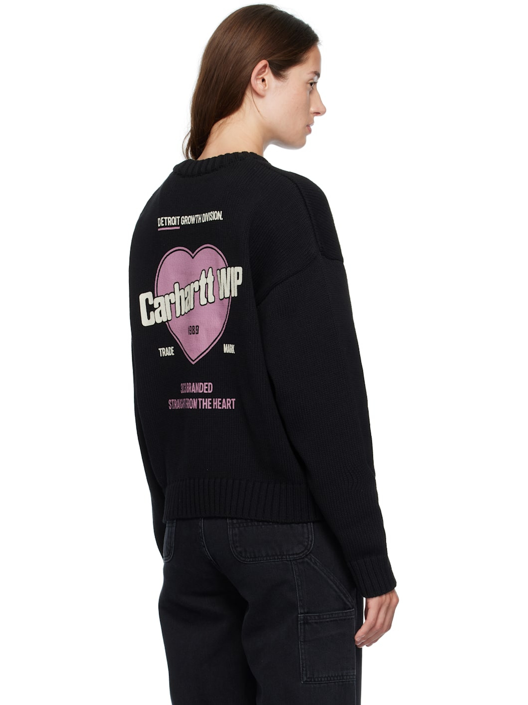 Black 'Growth' Sweater - 3