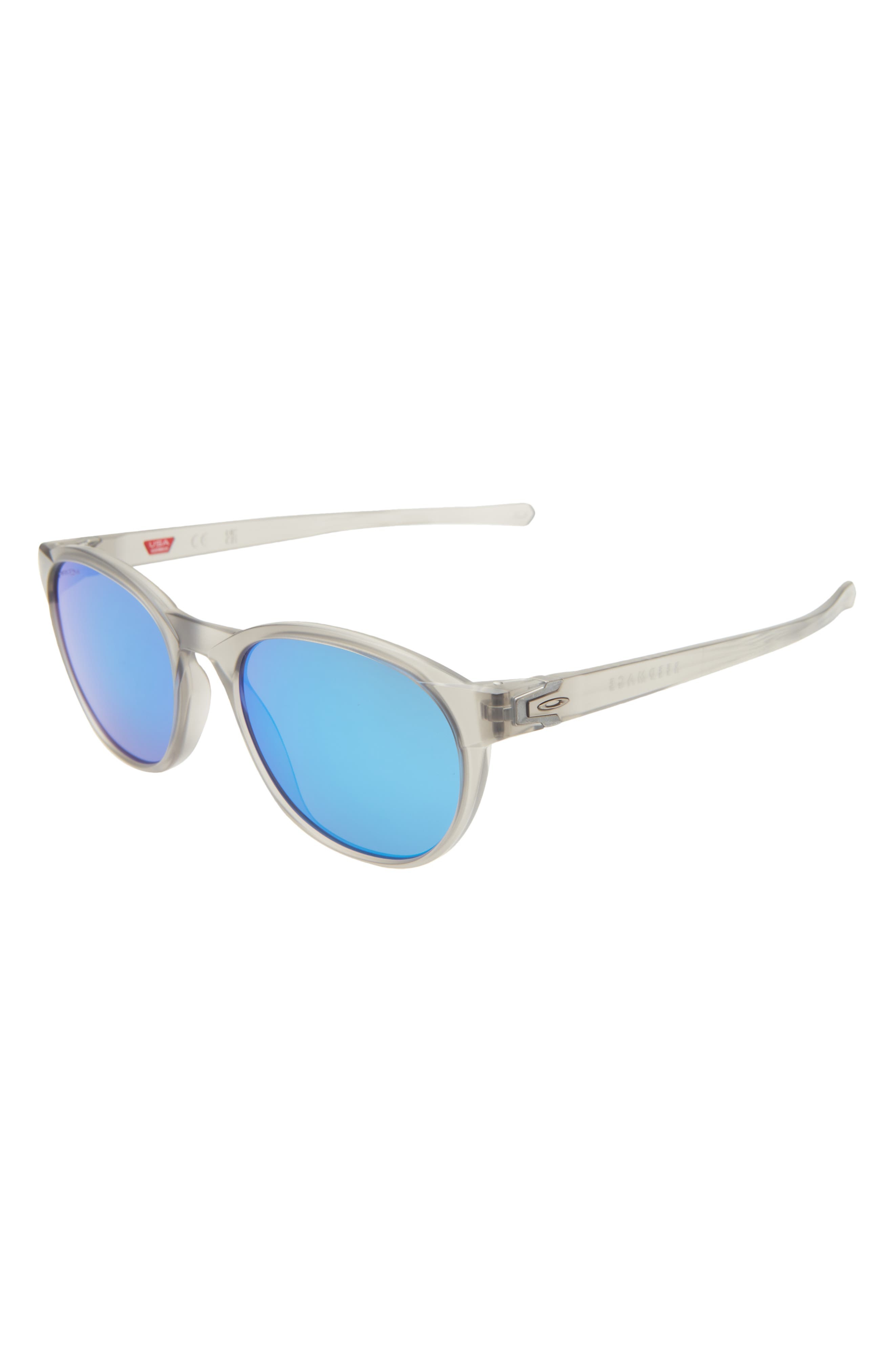 Oakley 54mm Polarized Round Sunglasses in Matte Grey at Nordstrom - 2